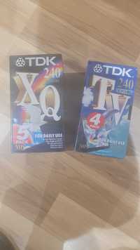 NOWE Kasety video VHS TDK 240 minut 4h - komplet 9szt