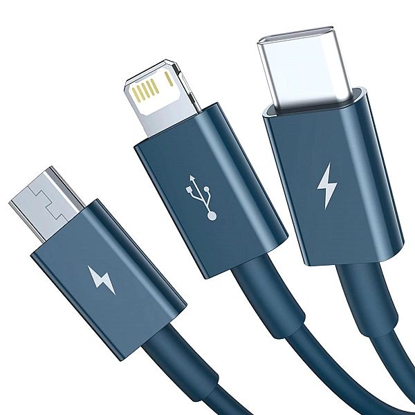 Baseus Superior 3w1 kabel USB - Lightning / USB Typ C / micro USB 3,5