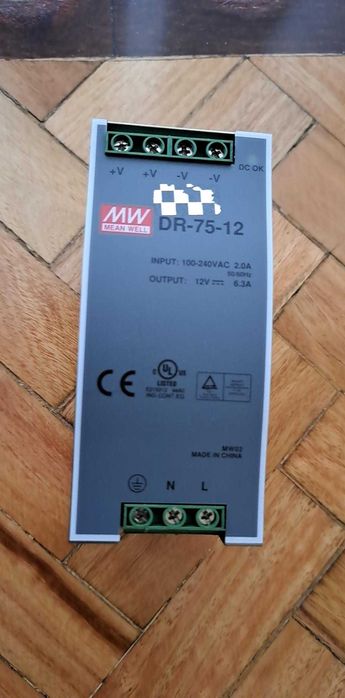 Fonte Alimentação Power Supply MW 230V/12V 6,3A