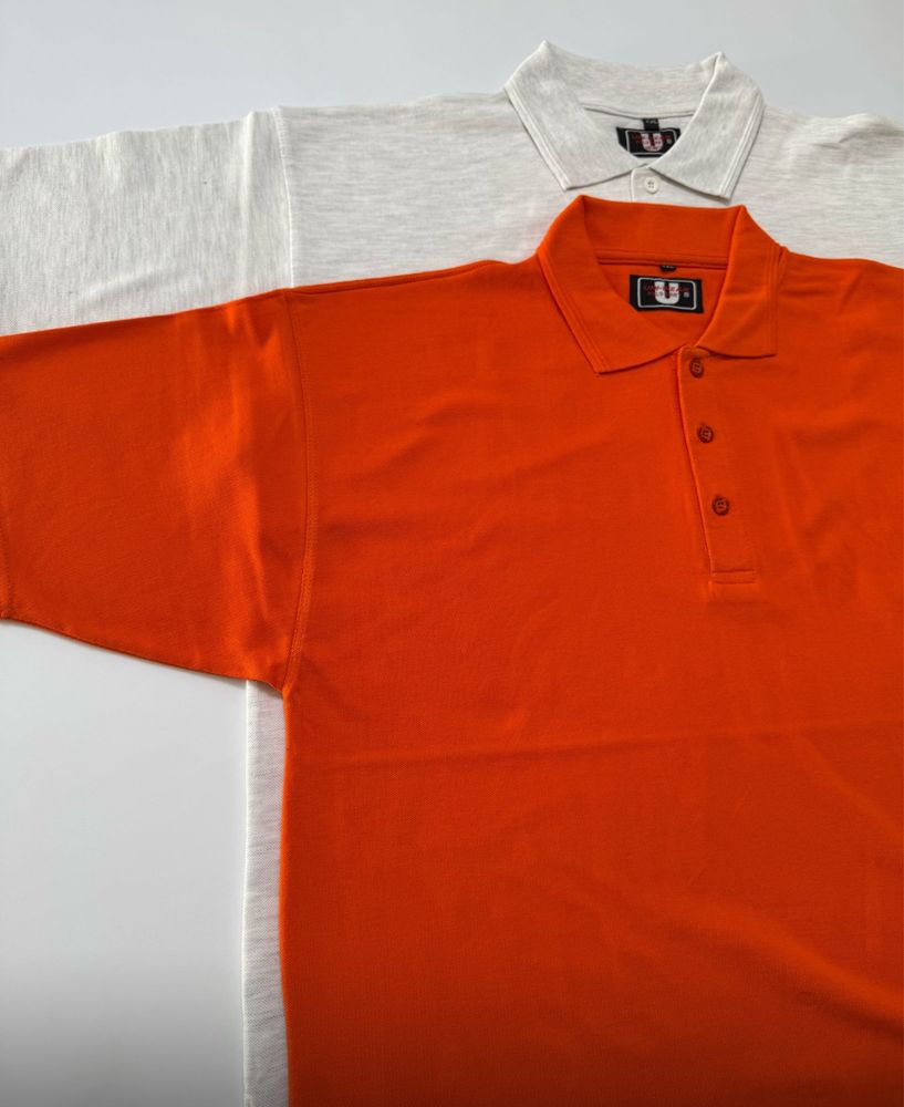 Dwie nowe koszulki pomaranczowa szara polo XXL
