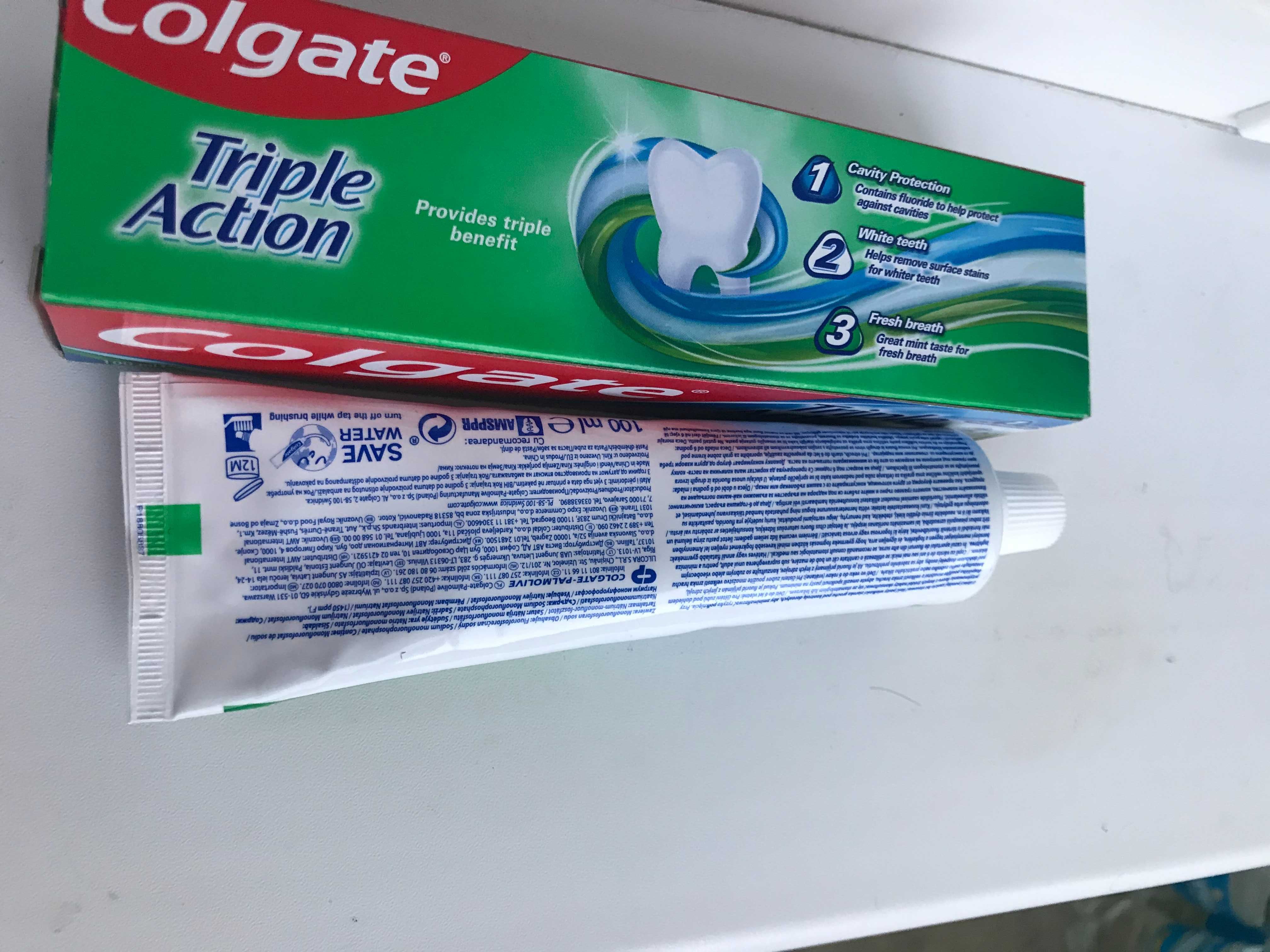 Зубная паста Colgate, Triple Action.