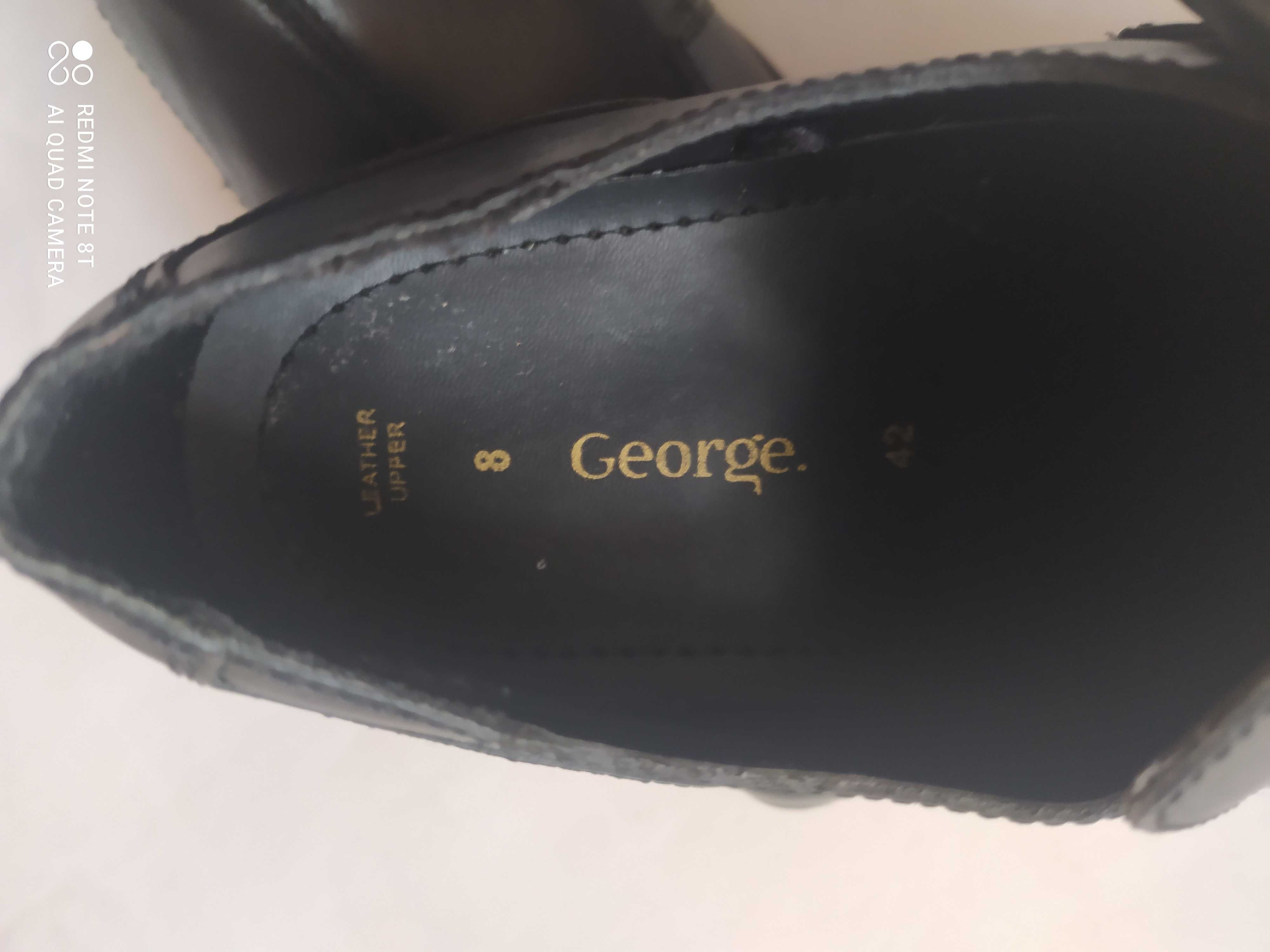 Мужские кожаные туфли бренда GEORGE. Разм. 42