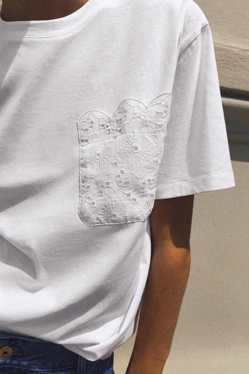 Білі футболки zara