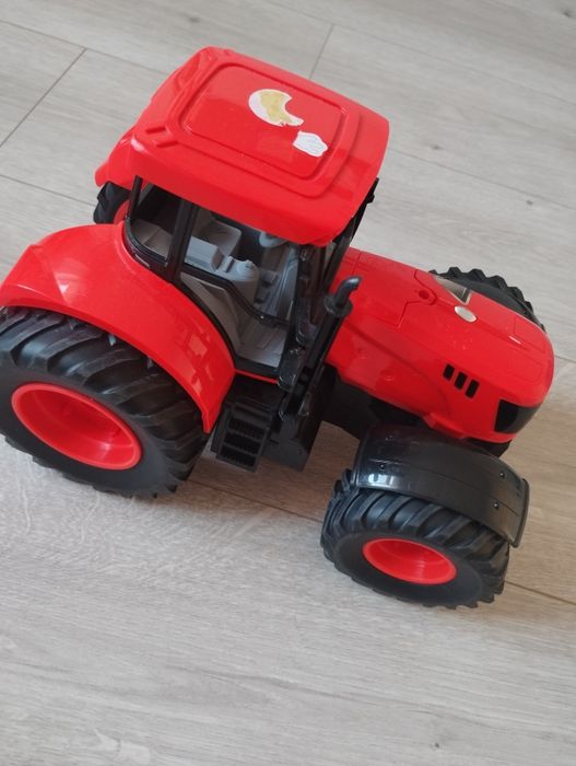 Interaktywny traktor duży gigant ze światłem i dźwiękiem pomarańczowy