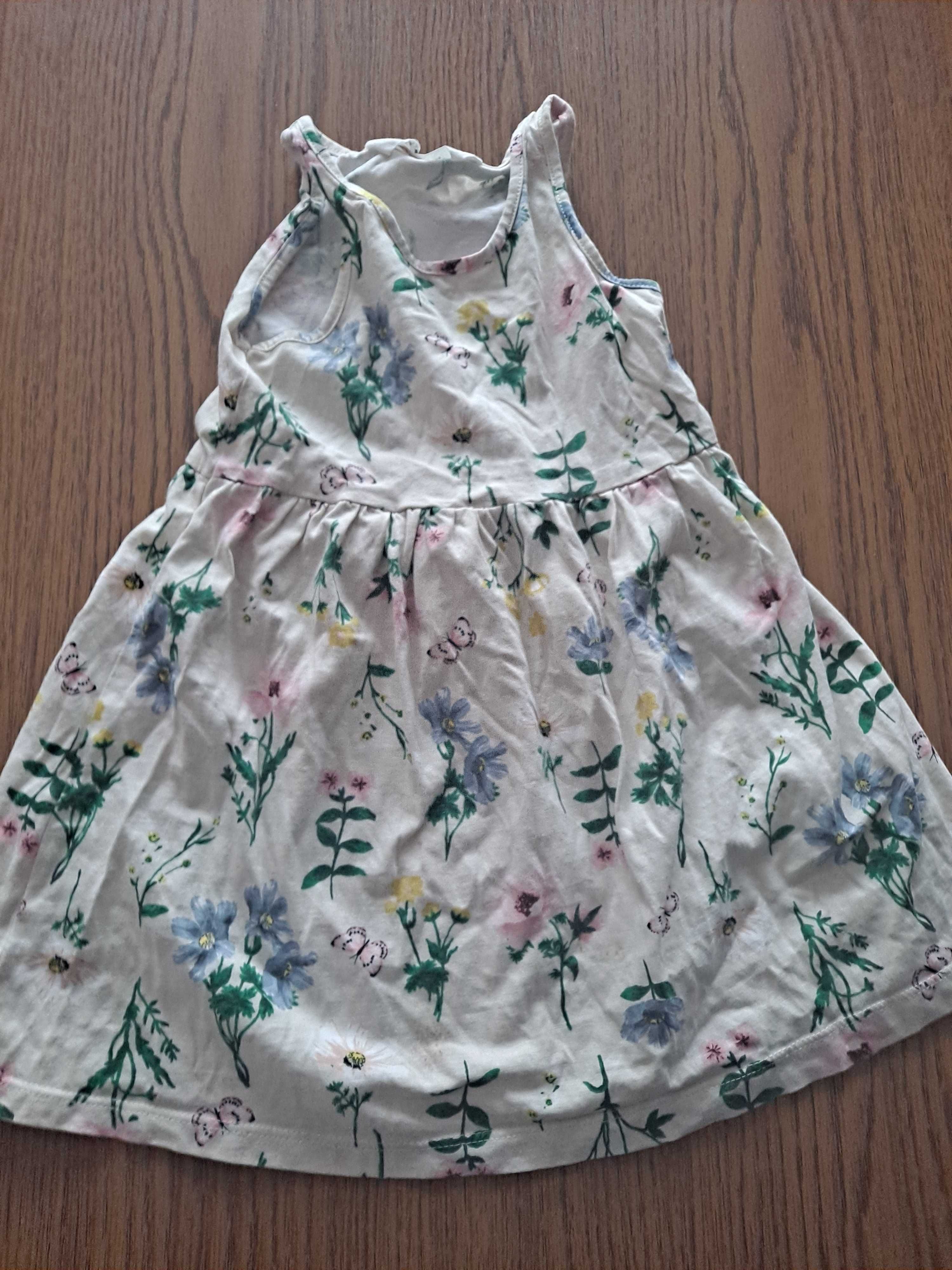 sukienki hm 104 z krotkim rekawem dla dziewczynki