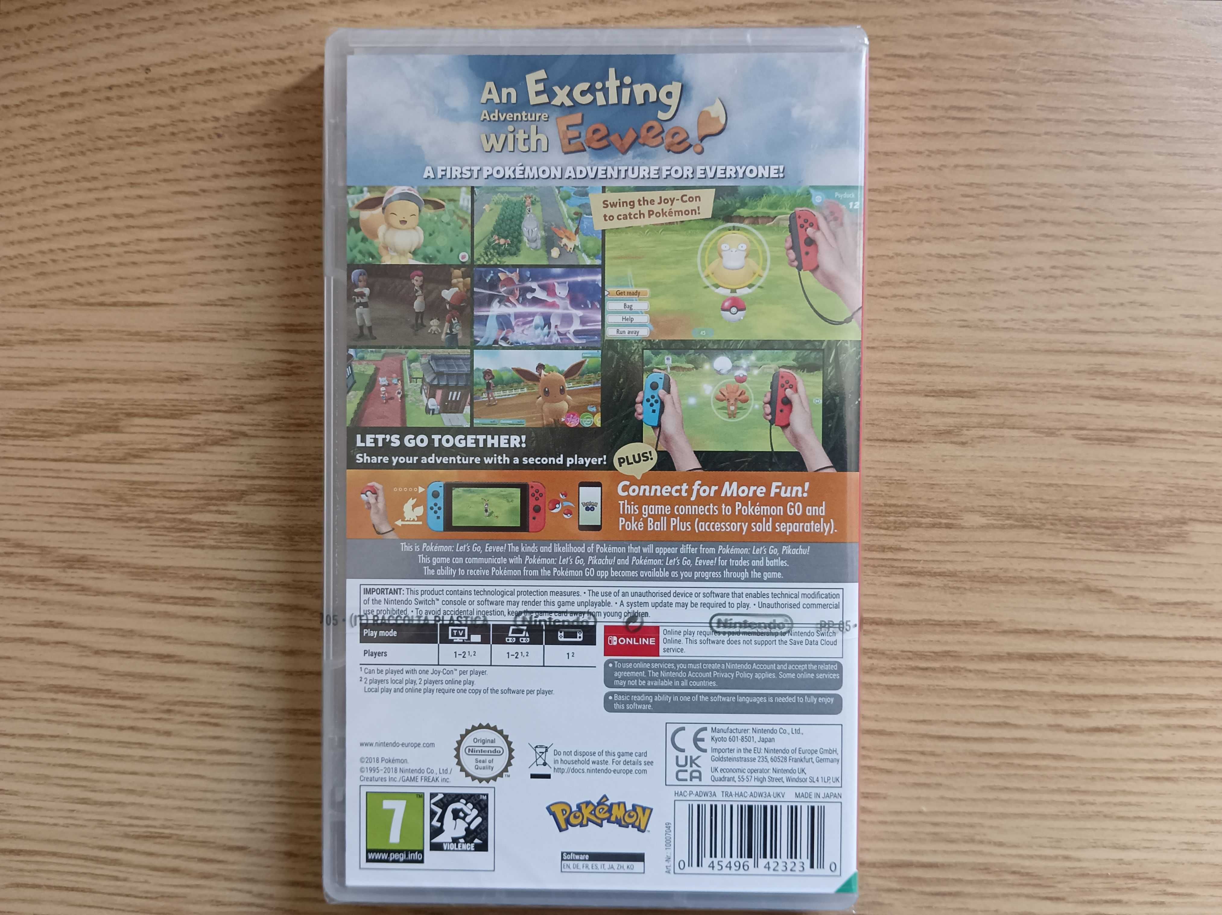 Pokemon Let's Go Eevee na konsolę Nintendo Switch (nowa w folii)