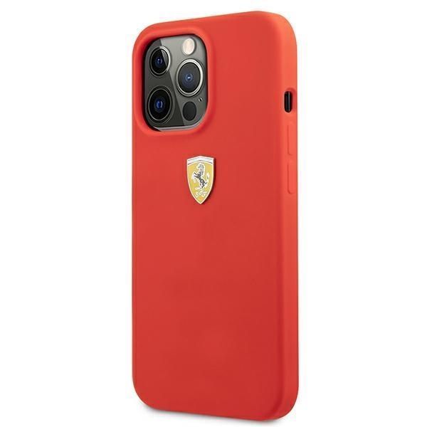 Ferrari Etui Silicone iPhone 13 Pro Max 6,7" Czerwony