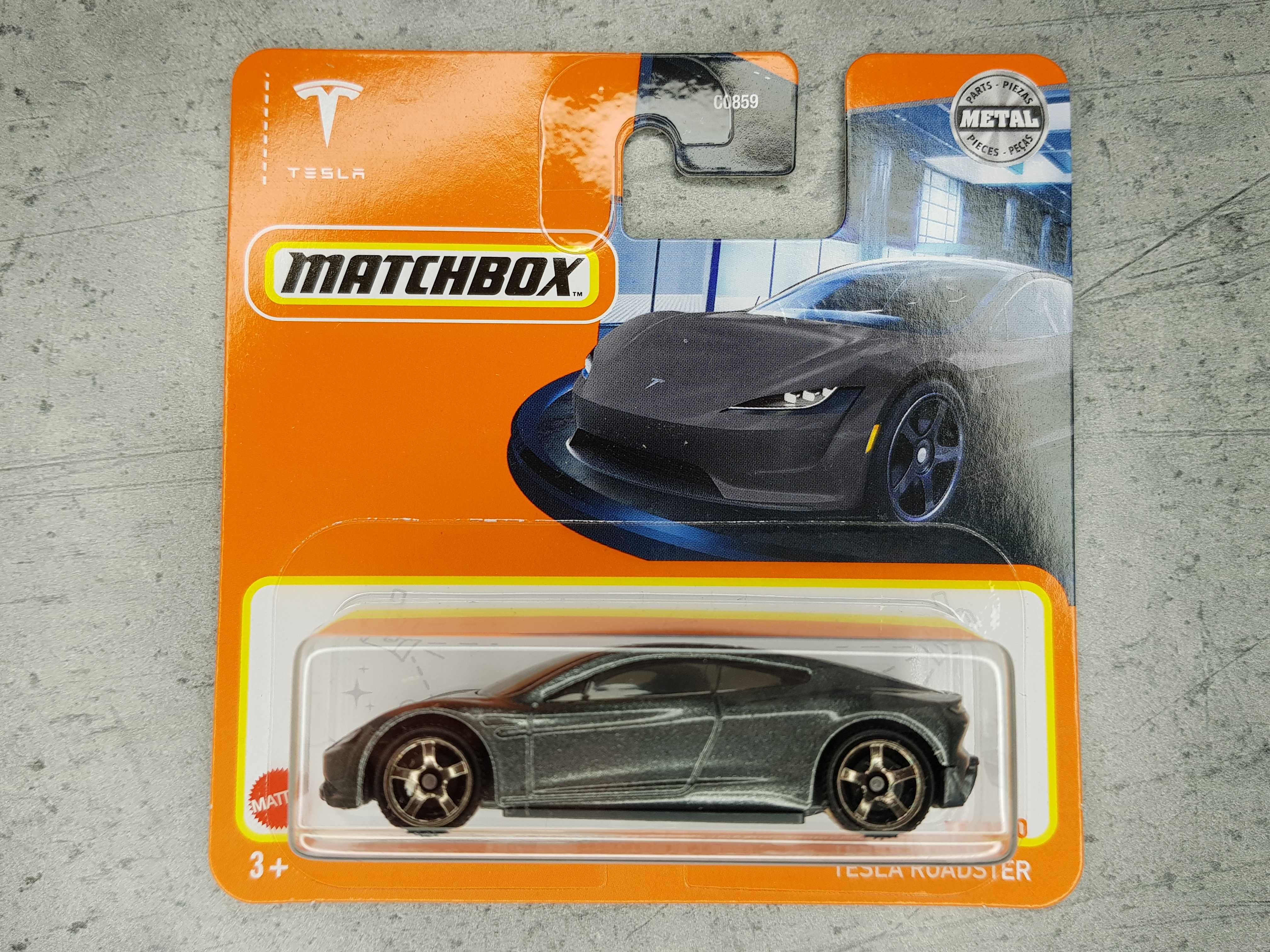 Matchbox Tesla Roadster 1:64 model diecast resorak kolekcjonerski