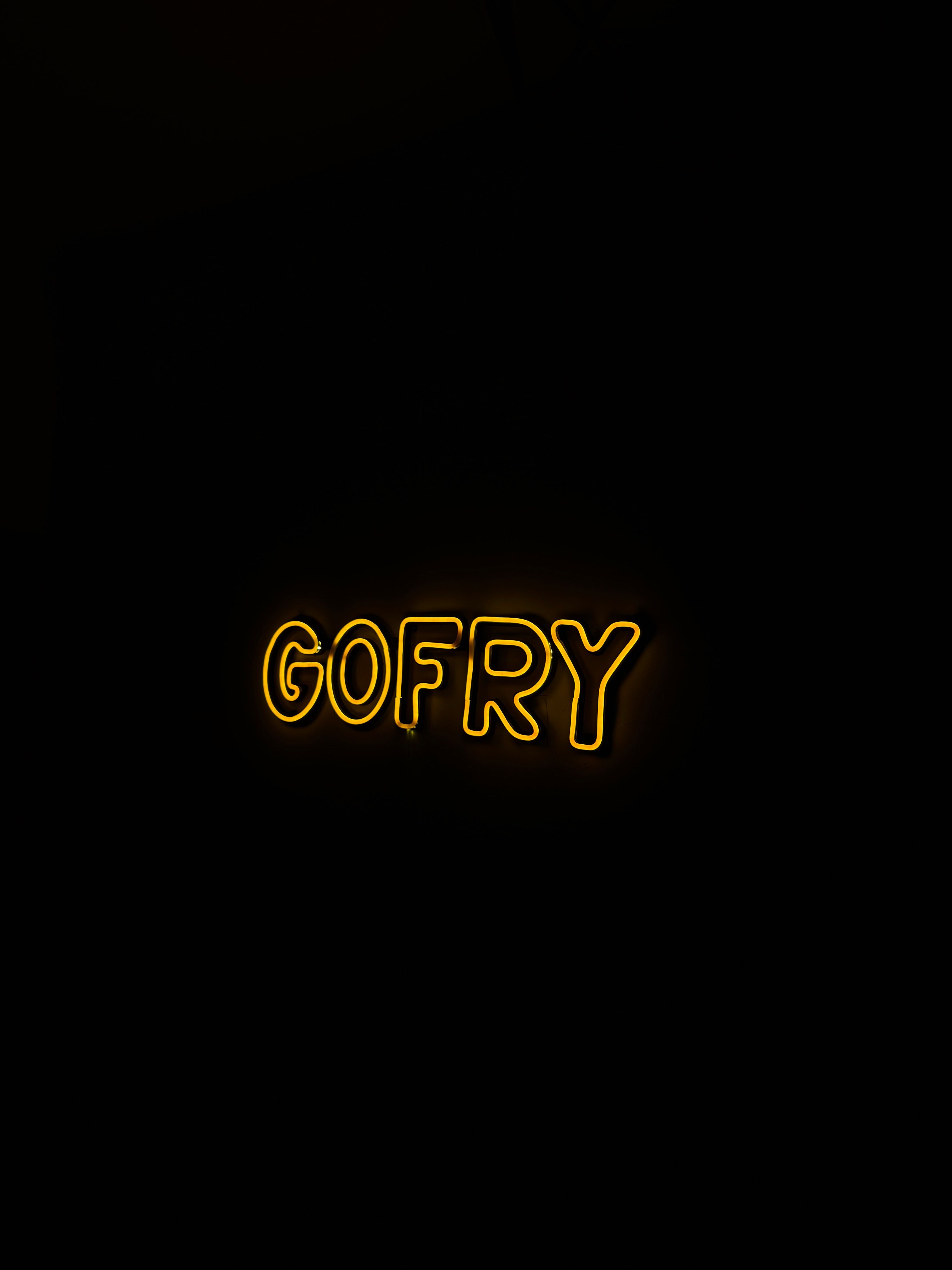 Neon Napis Gofry / Kawiarnia / Lodziarnia / Restauracja / FoodTruck