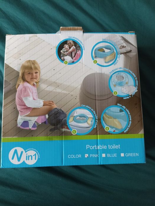 2w1 Składana nakładka na sedes dla dzieci + przenośny nocnik NOWY