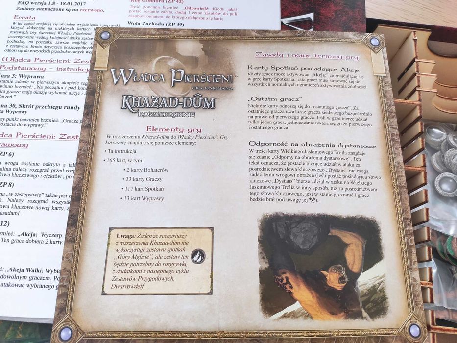 Władca Pierścieni LCG + dodatki (Saga, Khazad-Dum)