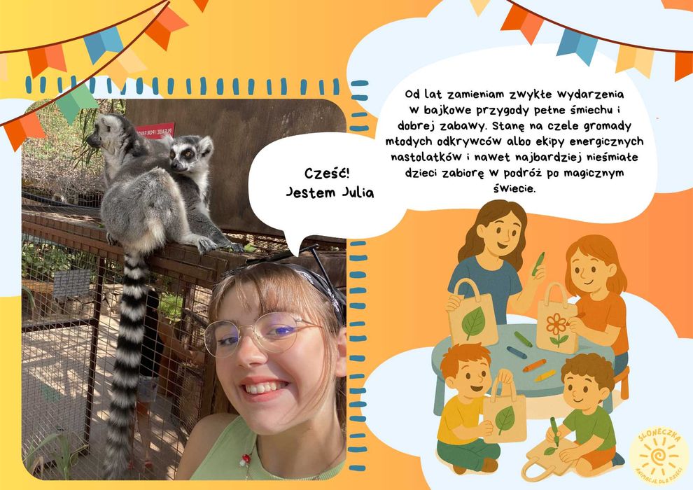 ANIMACJE dla dzieci, WATA CUKROWA, WARSZTATY, Animatorka! Animator!