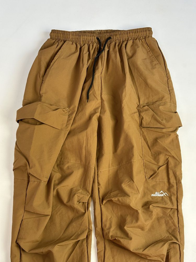 GORETEX НА УТЯЖКАХ штани парашути карго хаки хакі Л штаны коричневые