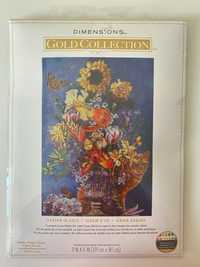Набір для вишивання хрестиком Dimensions 70-35404 "Garden In Gold”