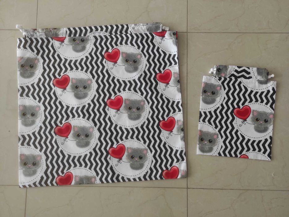 Nowa Pościel 80x220 przedszkole leżakowanie KOT worki