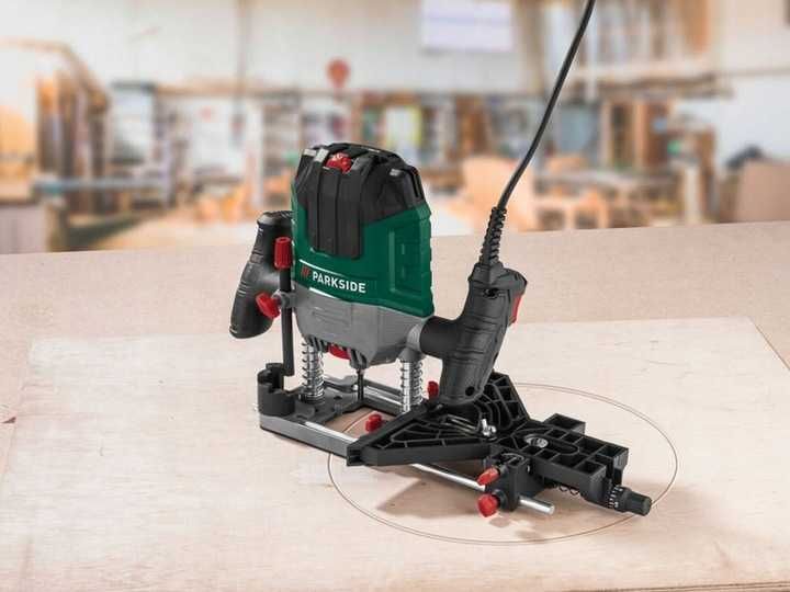FREZARKA górnowrzecionowa PARKSIDE + frezy 1200 W + akcesoria - NOWA