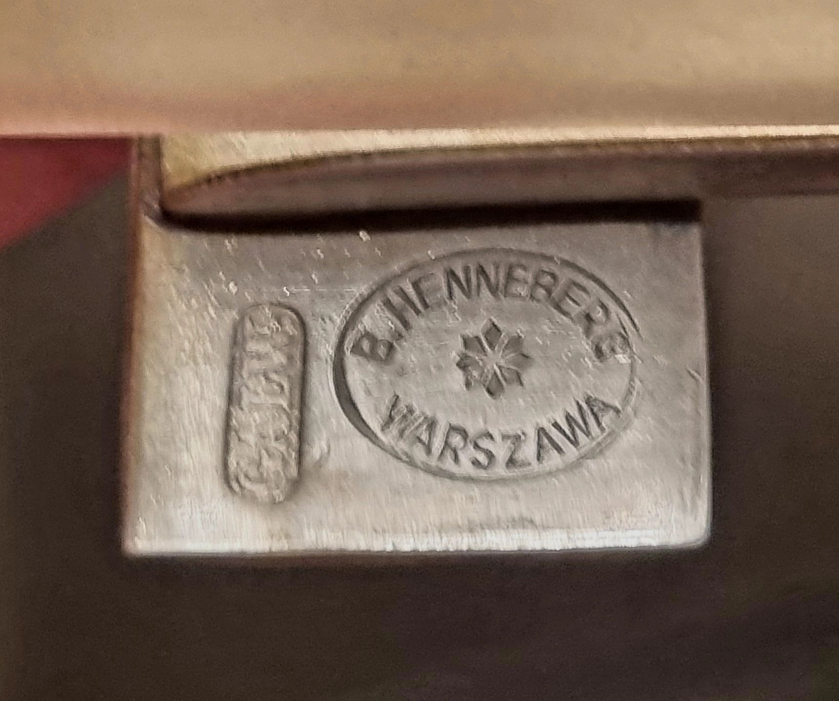 Secesyjna posrebrzana i sygnowana żardiniera B. HENNEBERG Warszawa