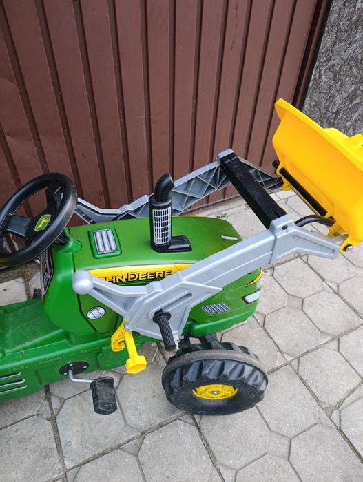Traktor na pedały John Deere+tur+przyczepa