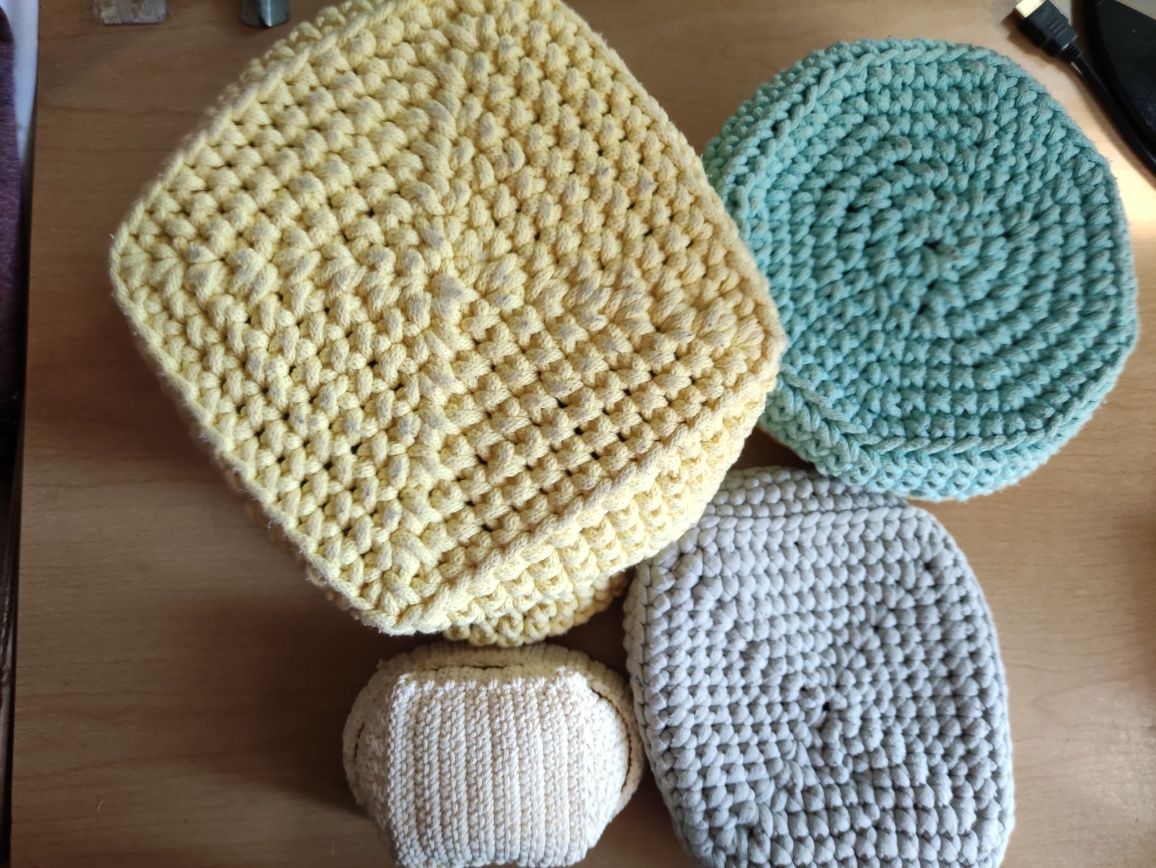 Kosze plecione ze sznurka. Hand made