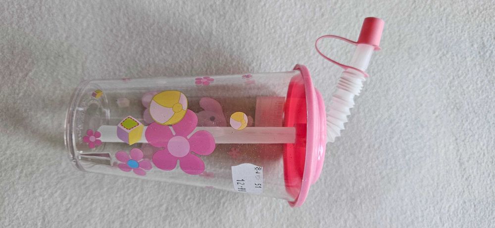 Kubek bidon do picia z rurką canpol butelka pojemnik typu avent Lovi