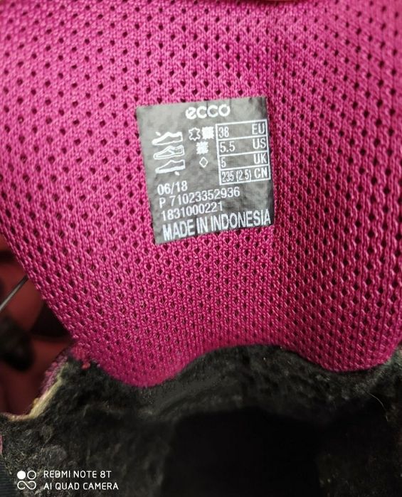 Ecco BOA 38 чоботи на дівчинку термоботинки зимові сапоги ботинки ессо