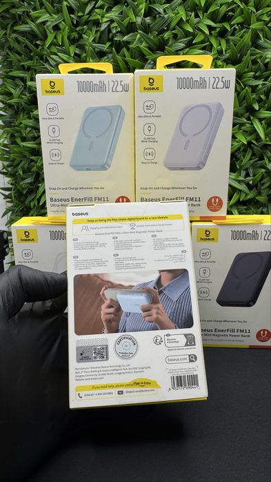 Стильний павербанк Базеус 10000 mAh 20w ultra slim powerbank Baseus