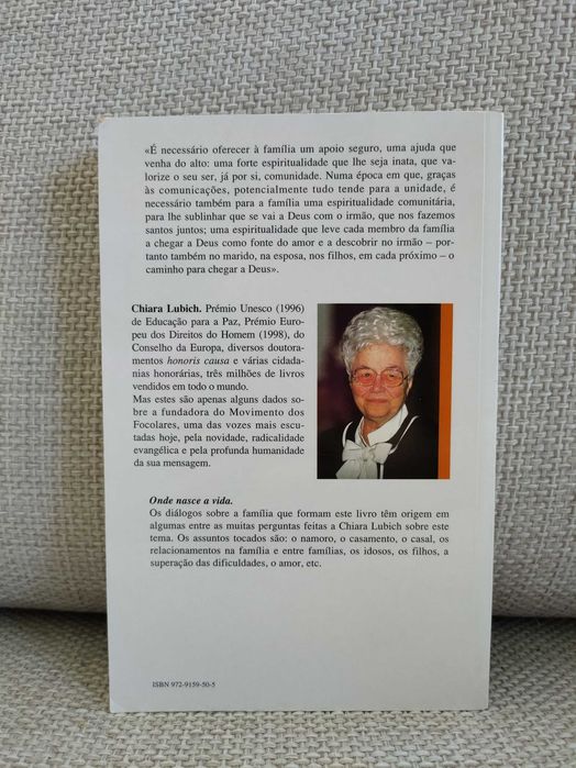 Onde nasce a vida: diálogos sobre a família (Chiara Lubich)
