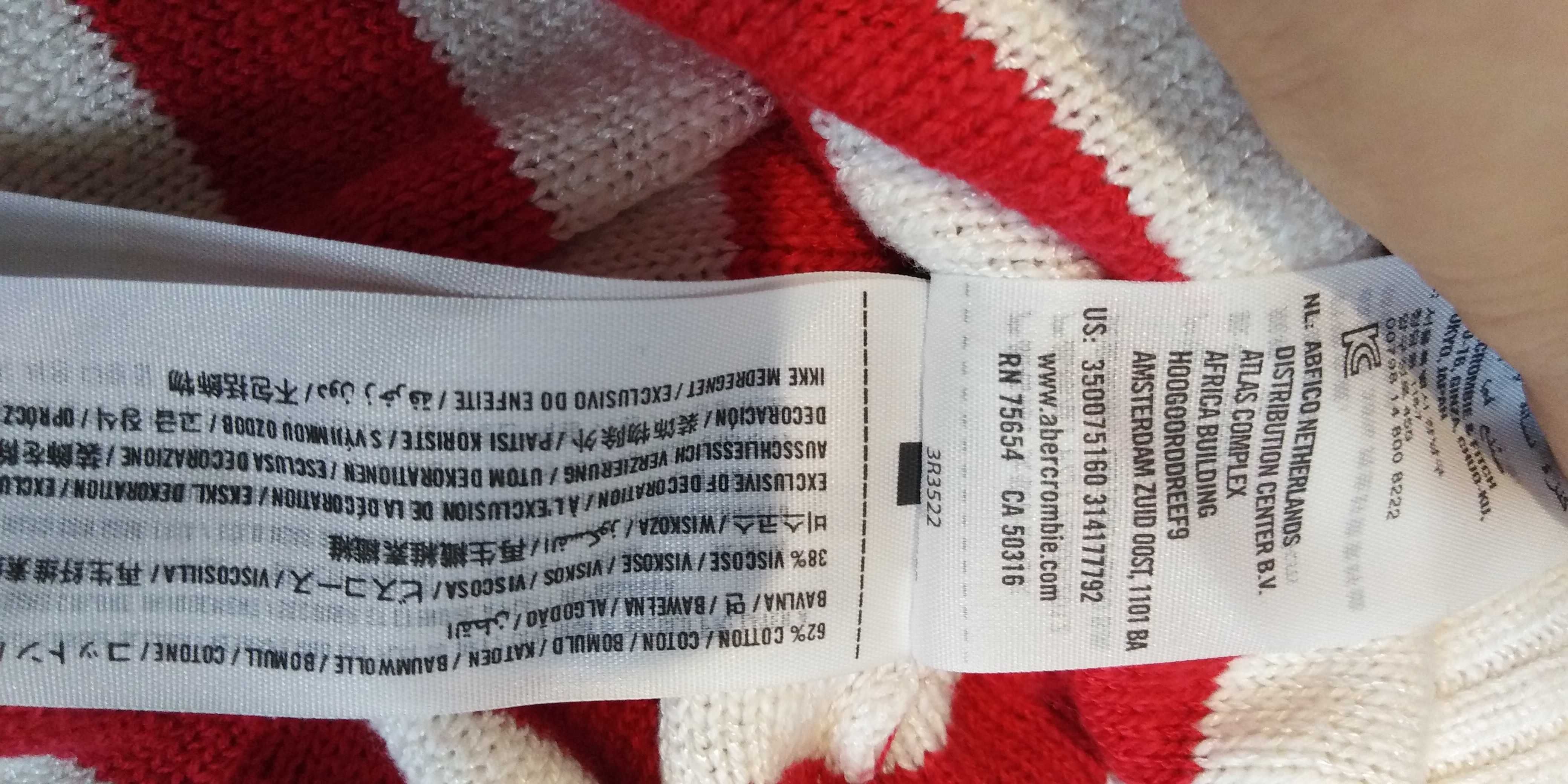 ABERCROMBIE HOLLISTER sweterek bluzka XS/S nowy śliczny z USA letni