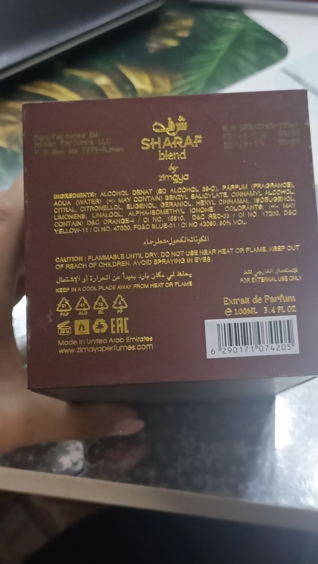 Zimaya sharaf blend perfum unisex