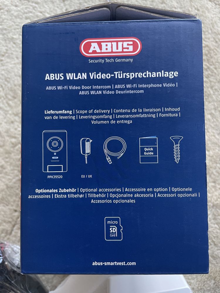 ABUS wlan Video-Tursprechanlage wideodomofon PPIC 35520