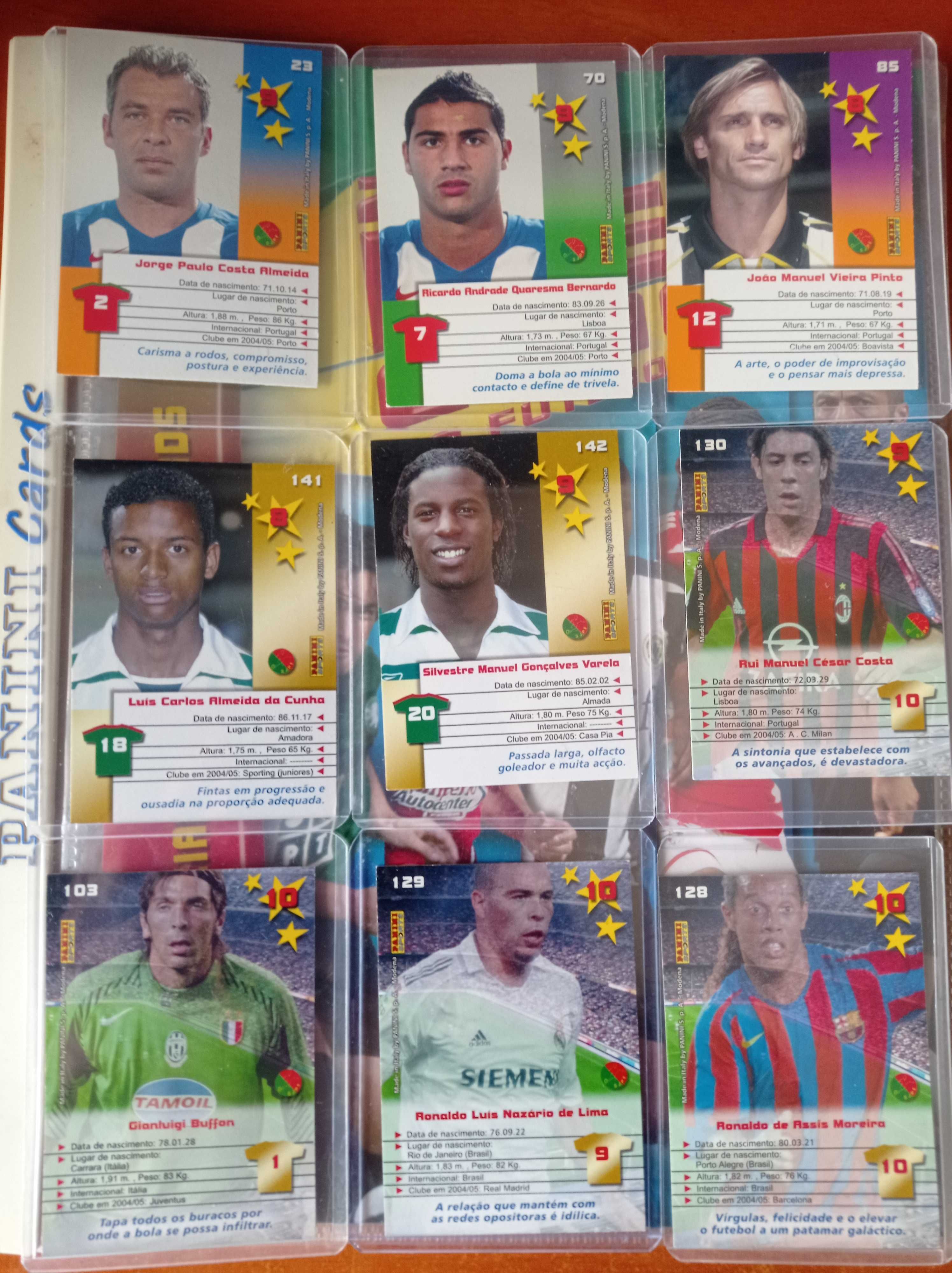 Megacraques 2006 - cromos futebol (destaques na foto)