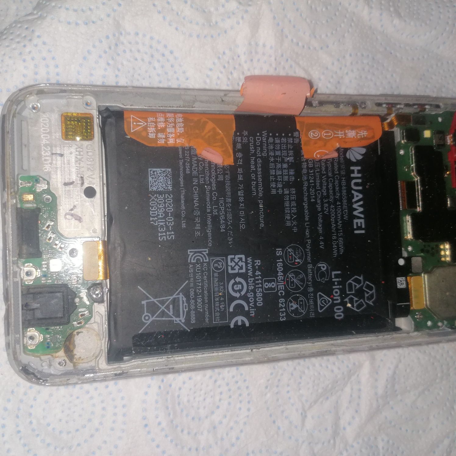 Huawei p40 lite Płyta główna oraz inne części