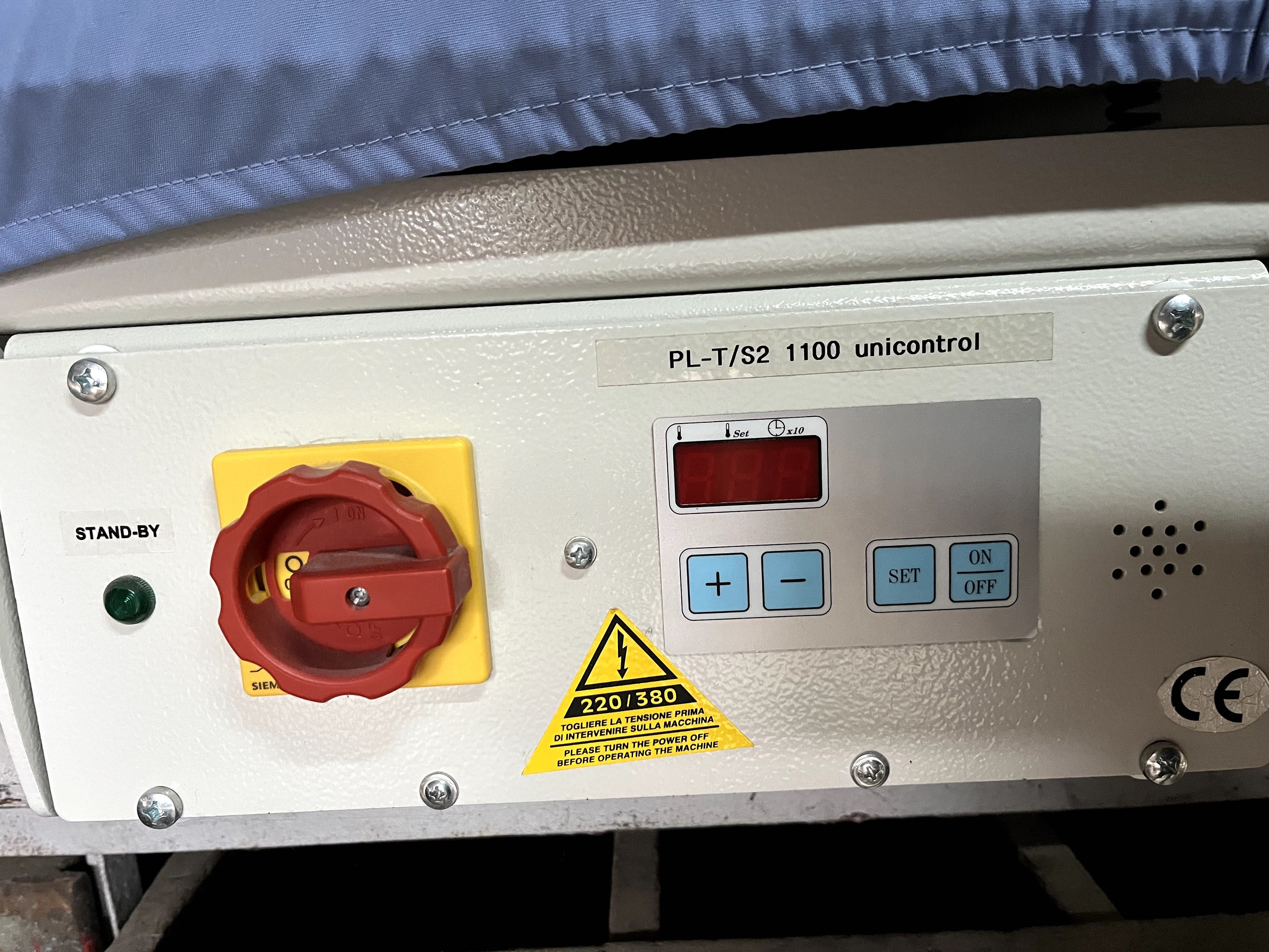 TERMOPODKLEJARKA / Prasa stołowa / klejarka płytowa comel PL/T 1100