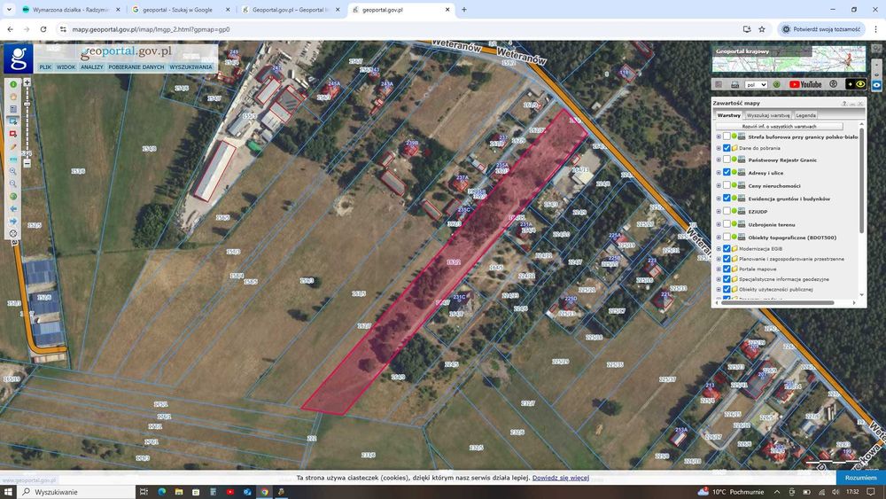 Działka budowlana  Radzymin, Łąki ul. Weteranów