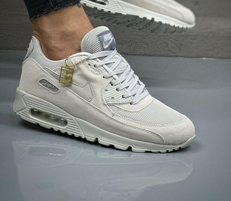 Nike air max 90 beżowe buty nike kremowe meskie sneakersy nike