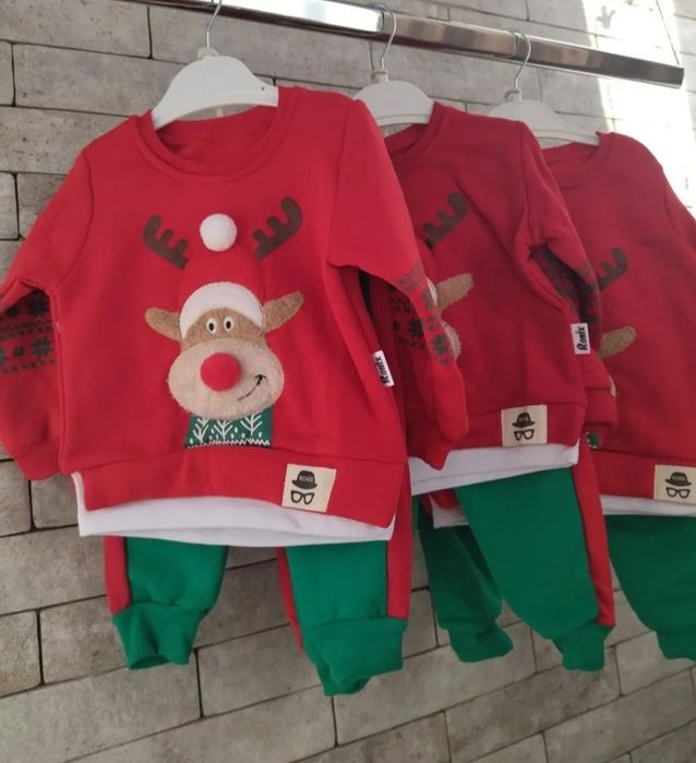 Костюм теплий новорічний, св'ятковий для хлопчика і дівчинки
