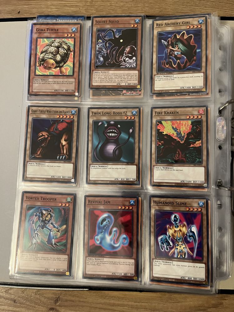 Oryginalne karty Yu-Gi-Oh! Aqua/Fish/Sea Serpent
