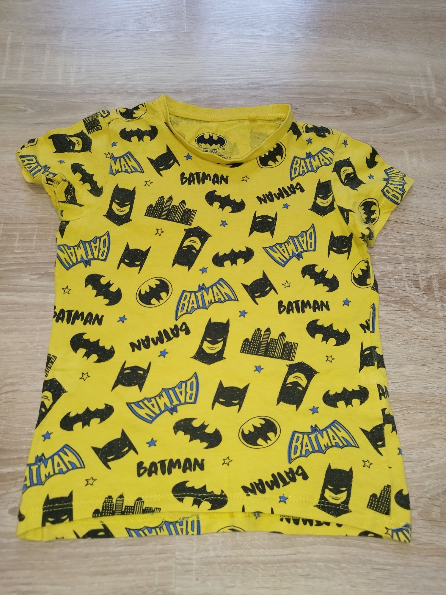 T-shirt, koszulka dla chłopca, Batman, żółta R.98 krótki rękaw