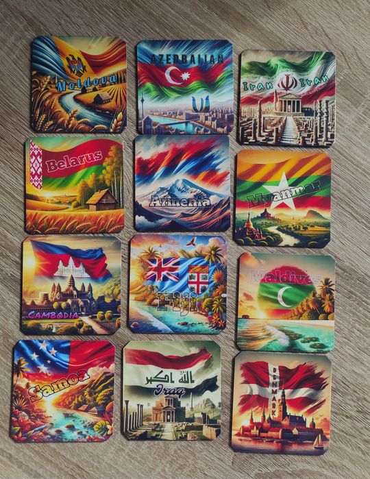 Магніти на холодильник магниты сувеніри карта світу