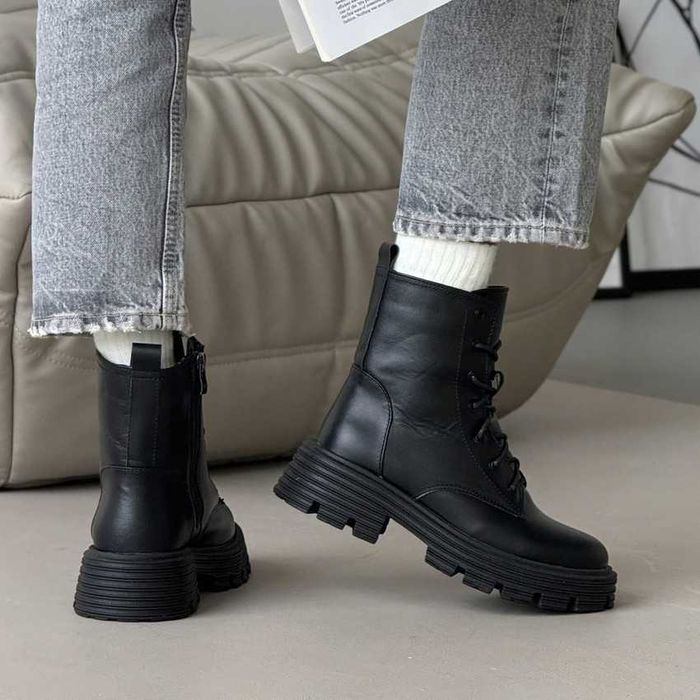 Зимові шкіряні черевики, зимние кожаные ботинки, берці берцы 36-41р