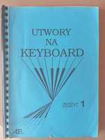 Utwory na keyboard Książka nuty 10 zeszytów w jednym