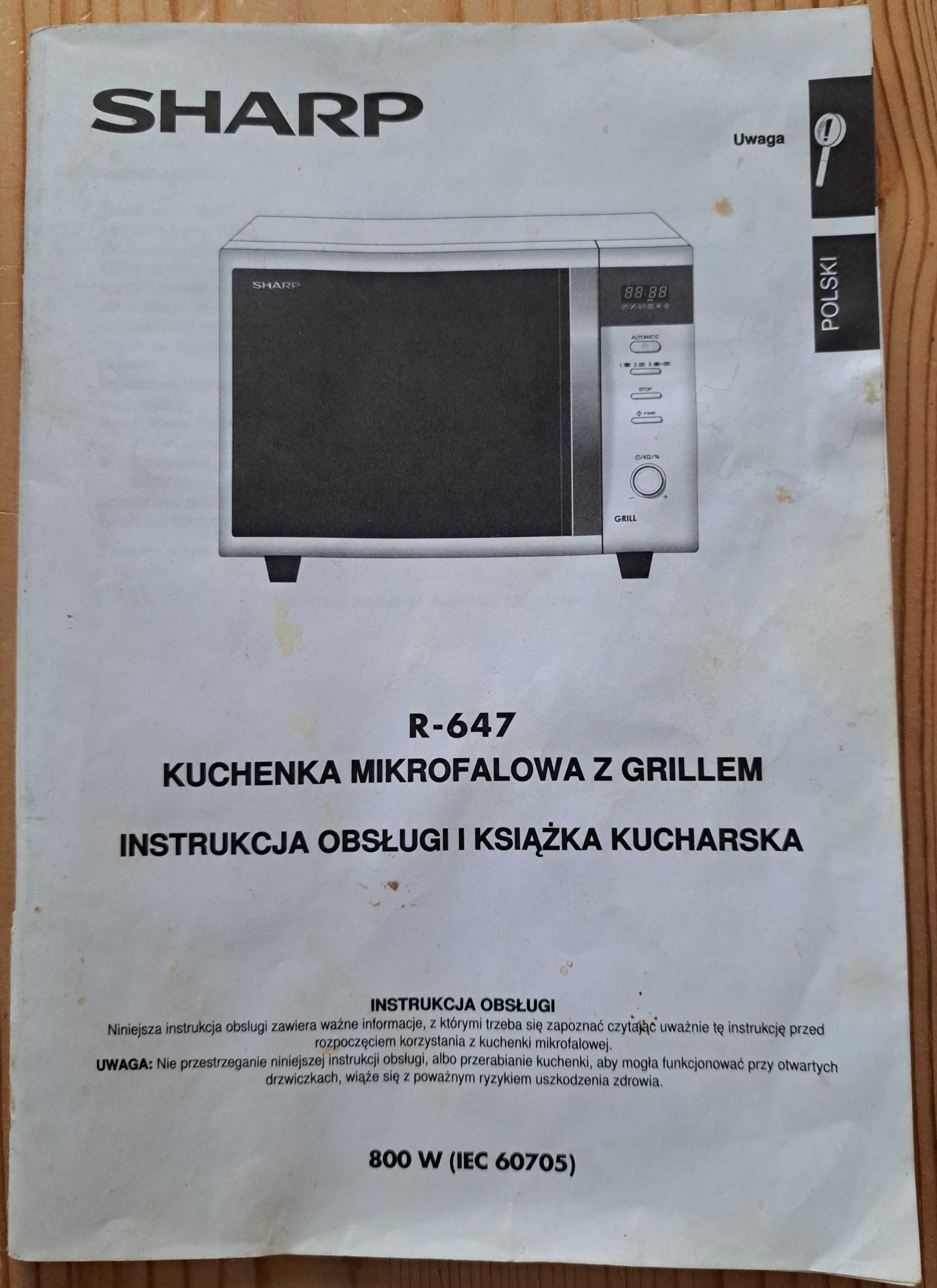 Kuchenka mikrofalowa z grillem SHARP