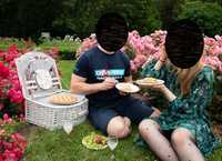 Wiklinowy kosz piknikowy z termoizolacją dla 4 osób