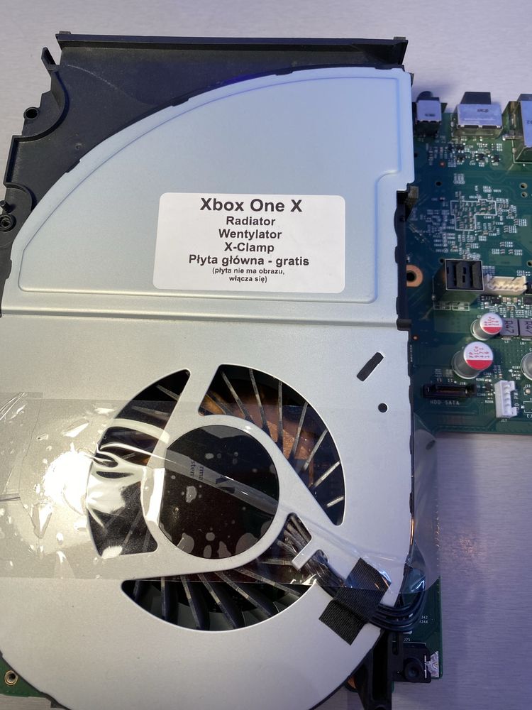 Xbox One X czesci Radiator i Wentylator Płyta Gratis