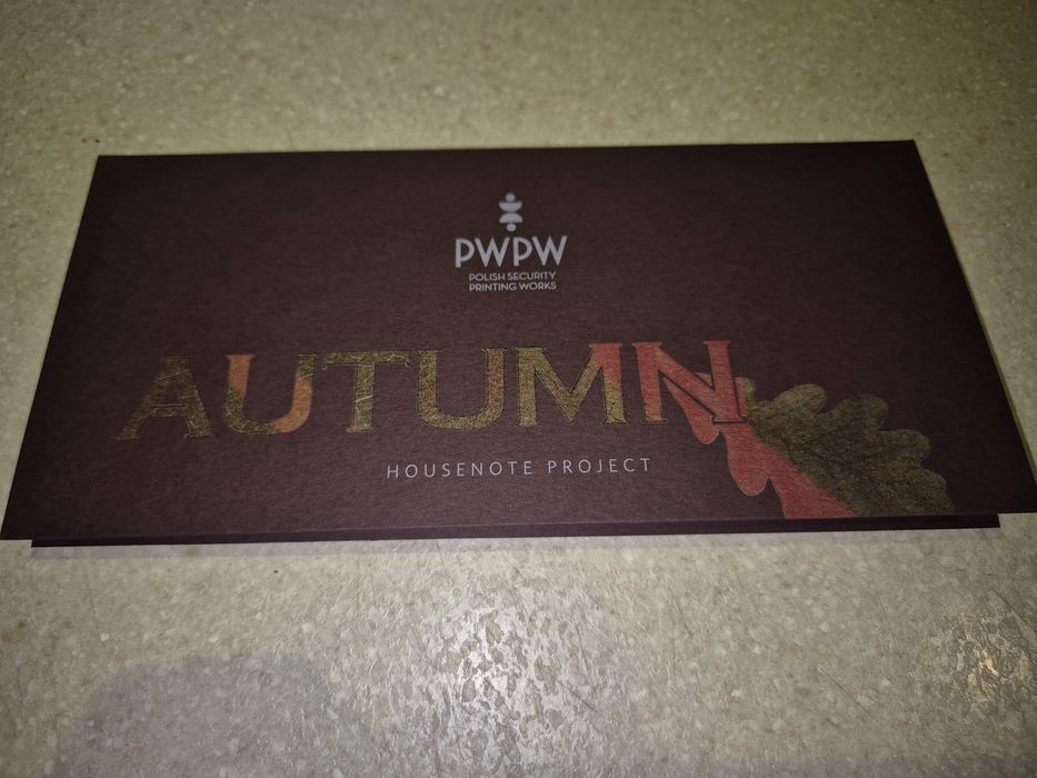 Banknot walor testowy PWPW Jesień Autumn