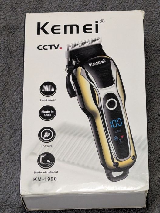 Акумуляторна машинка для стрижки волосся Kemei KM-1990