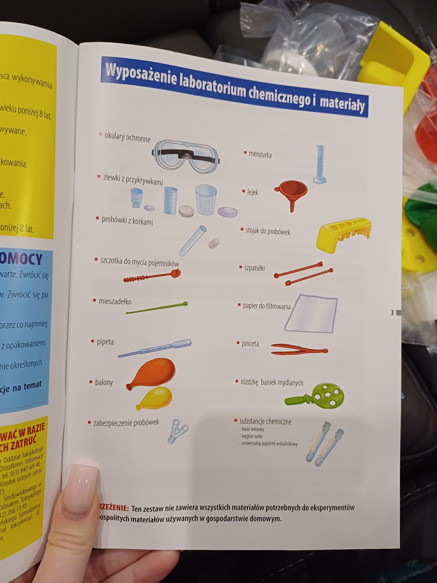 Nowe laboratorium chemiczne naukowa zabawa