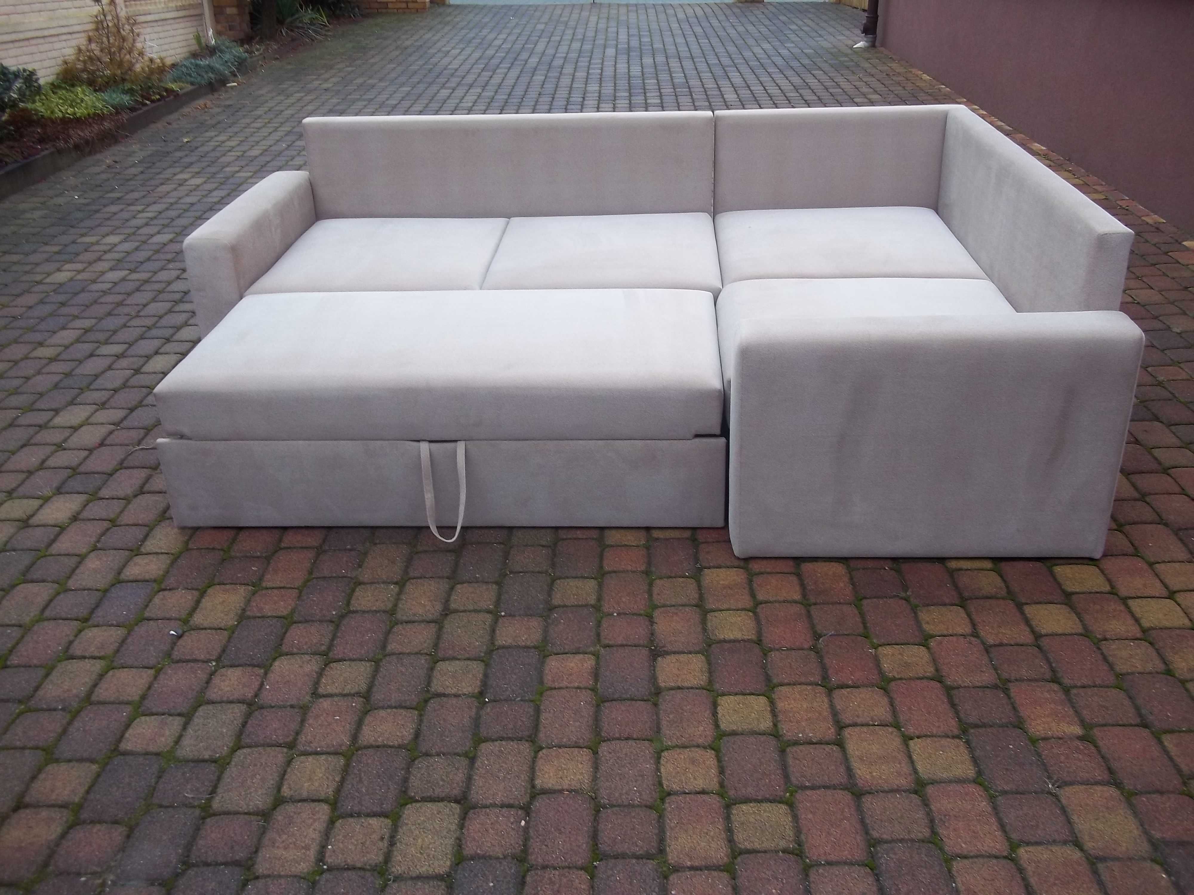 Narożnik-sprężyny bonell/szerokie spanie 150cm/200cm-duży pojemnik