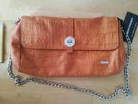Kopertówka PRIMA MODA torebka skóra, camel