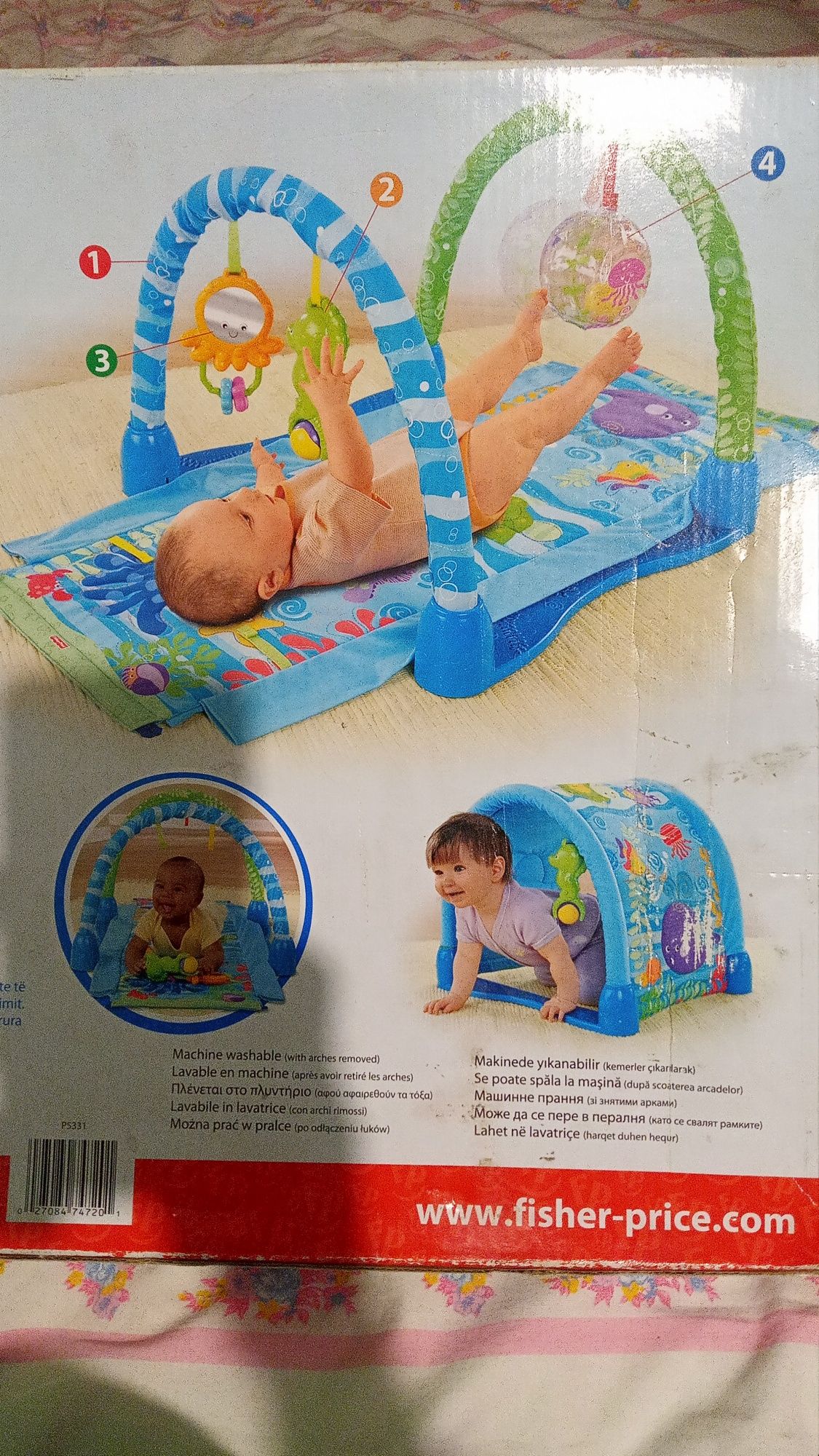 Игровой  развивающий коврик Fisher-price,переноска,кресло качалка